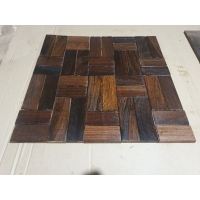 PANGA mozaika ścienna / podłogowa z drewna egzotycznego / parkiet / deska 10x450x450mm