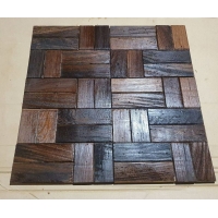 PANGA mozaika ścienna / podłogowa z drewna egzotycznego / parkiet / deska 10x450x450mm