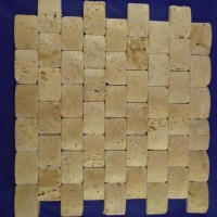 mozaika kamienna z trawertynu naturalnego Ivory 3D